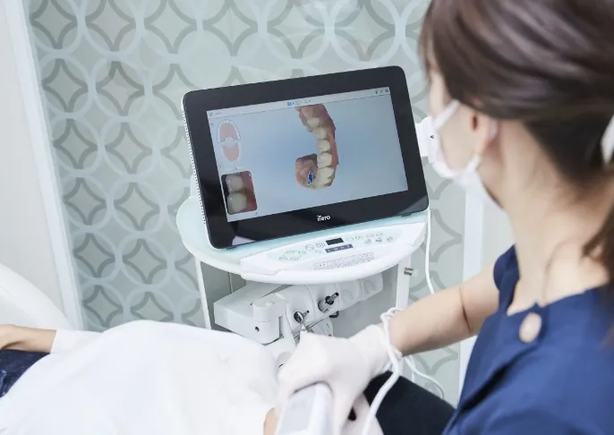 デジタルスキャナーの使用で歯型とりが不要に